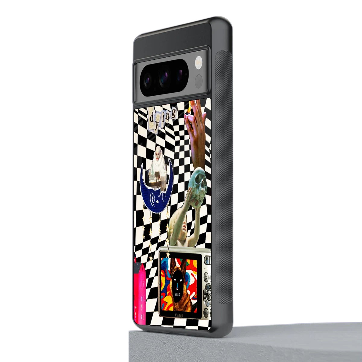 Dark Trip stylish phone case for google pixel 8 pro | glossy glass and slim fit