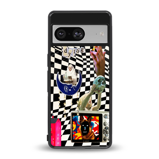 Dark Trip back phone cover | glass case for google pixel 8