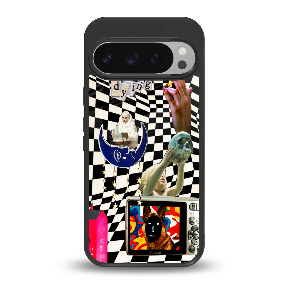 Dark Trip back phone cover | glass case for google pixel 9 pro