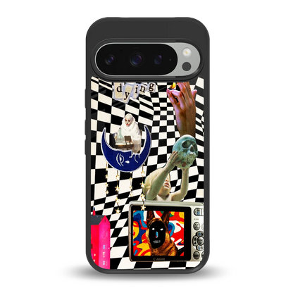 Dark Trip back phone cover | glass case for google pixel 9 pro xl