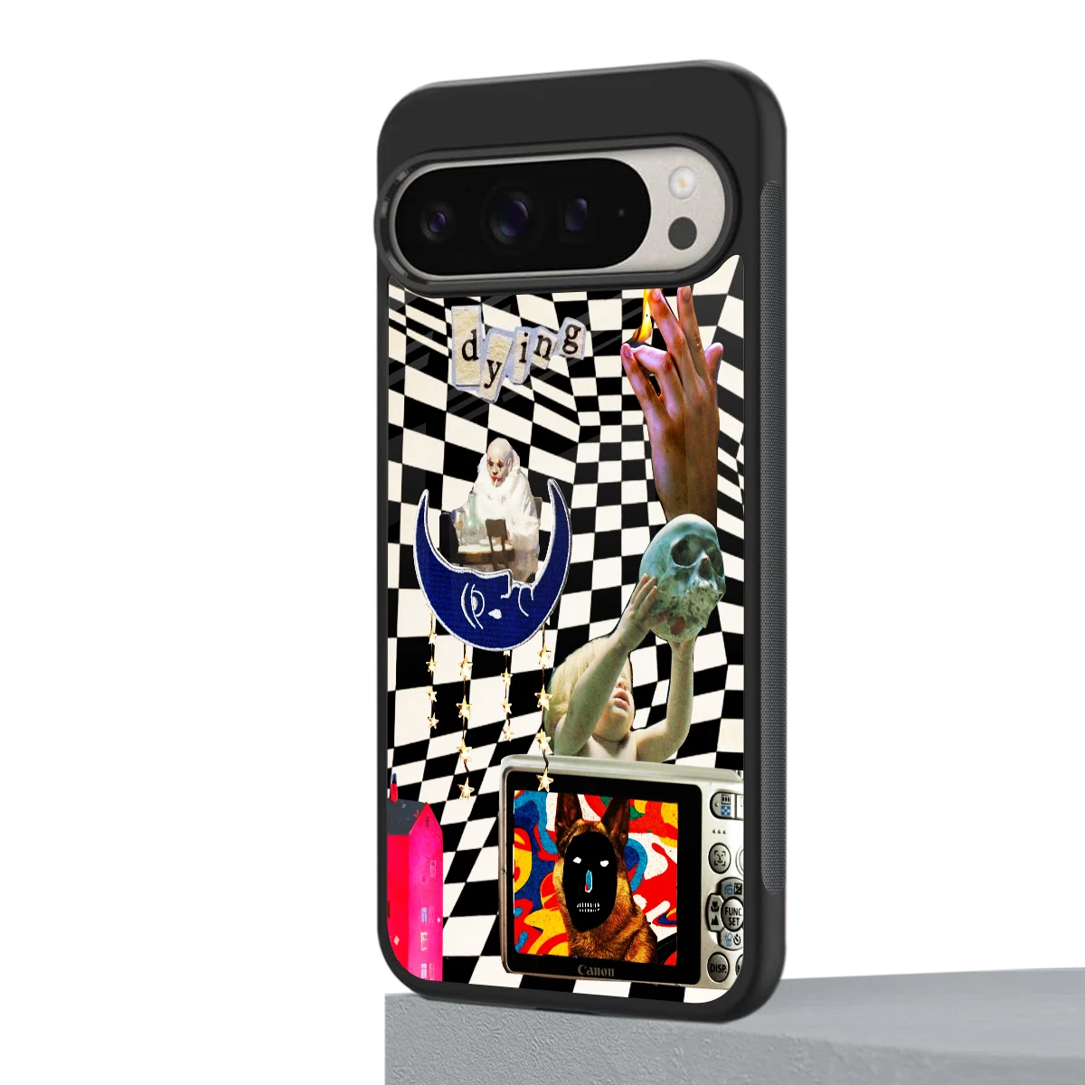 Dark Trip google pixel 9 pro mobile cover | shockproof glass phone case
