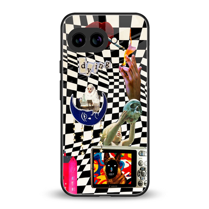 Dark Trip back phone cover | glass case for google pixel 10a