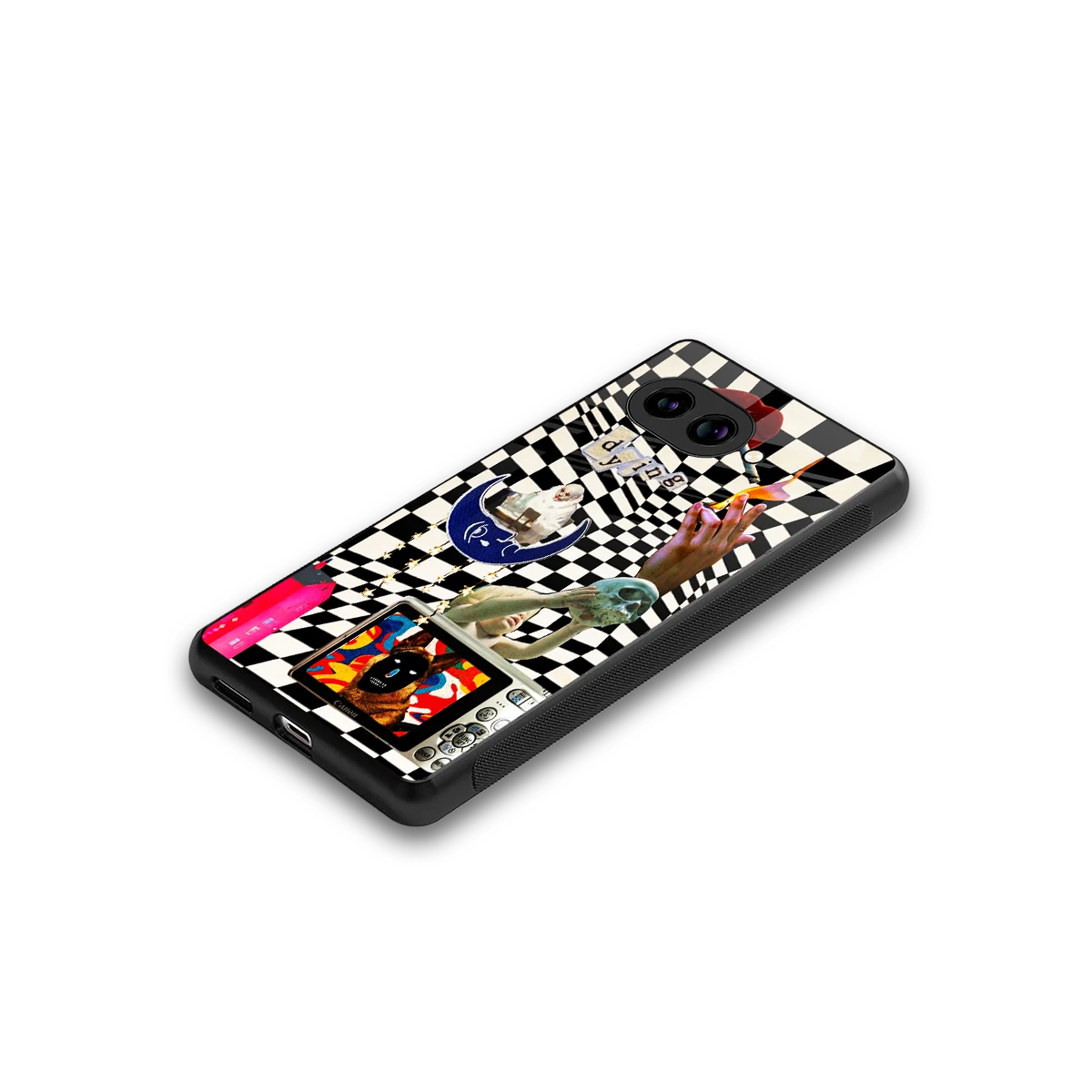 Dark Trip stylish phone case for google pixel 10a | glossy glass and slim fit