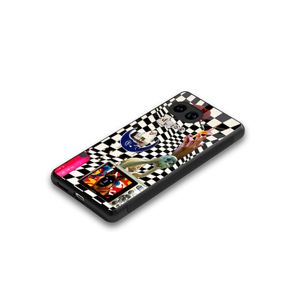Dark Trip stylish phone case for google pixel 10a | glossy glass and slim fit