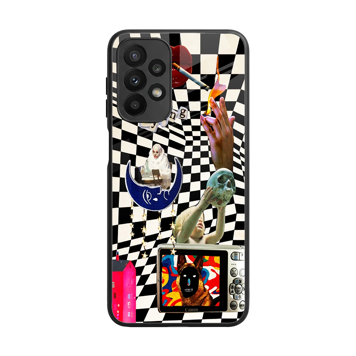 Dark Trip back phone cover | glass case for samsung galaxy a23