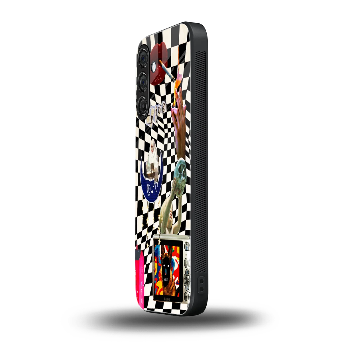 Dark Trip samsung galaxy m36 5g mobile cover | shockproof glass phone case