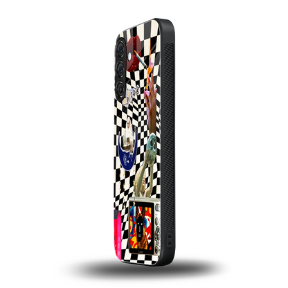 Dark Trip samsung galaxy m36 5g mobile cover | shockproof glass phone case