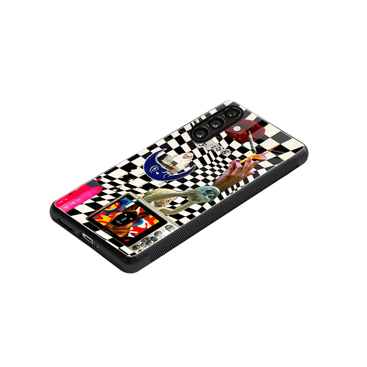 Dark Trip stylish phone case for samsung galaxy a16 5g | glossy glass and slim fit