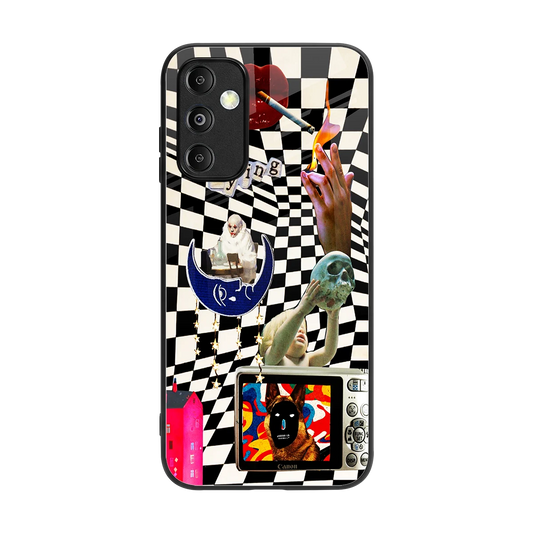 Dark Trip back phone cover | glass case for samsung galaxy m14 5g