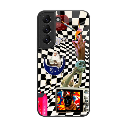 Dark Trip back phone cover | glass case for samsung galaxy s22