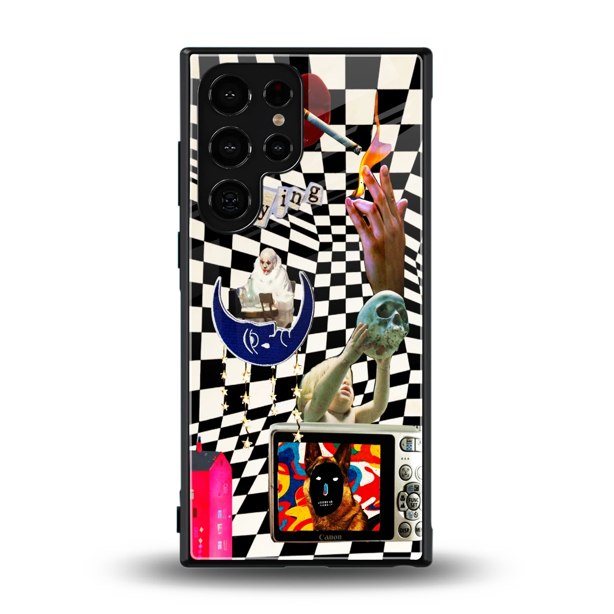 Dark Trip back phone cover | glass case for samsung galaxy s24 ultra