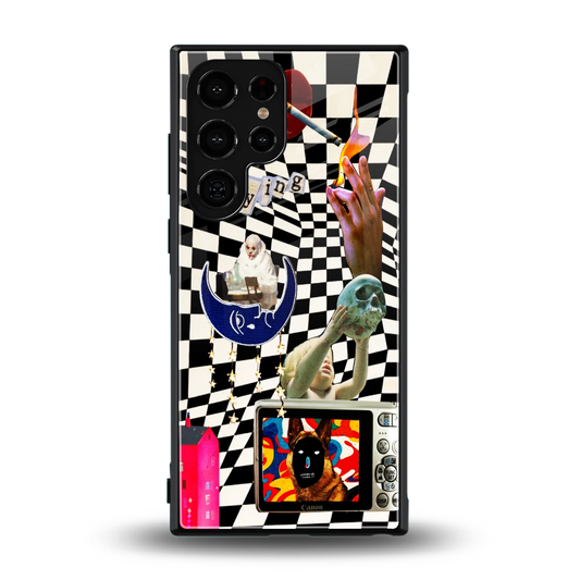Dark Trip back phone cover | glass case for samsung galaxy s24 ultra