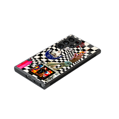 Dark Trip stylish phone case for samsung galaxy s24 ultra | glossy glass and slim fit