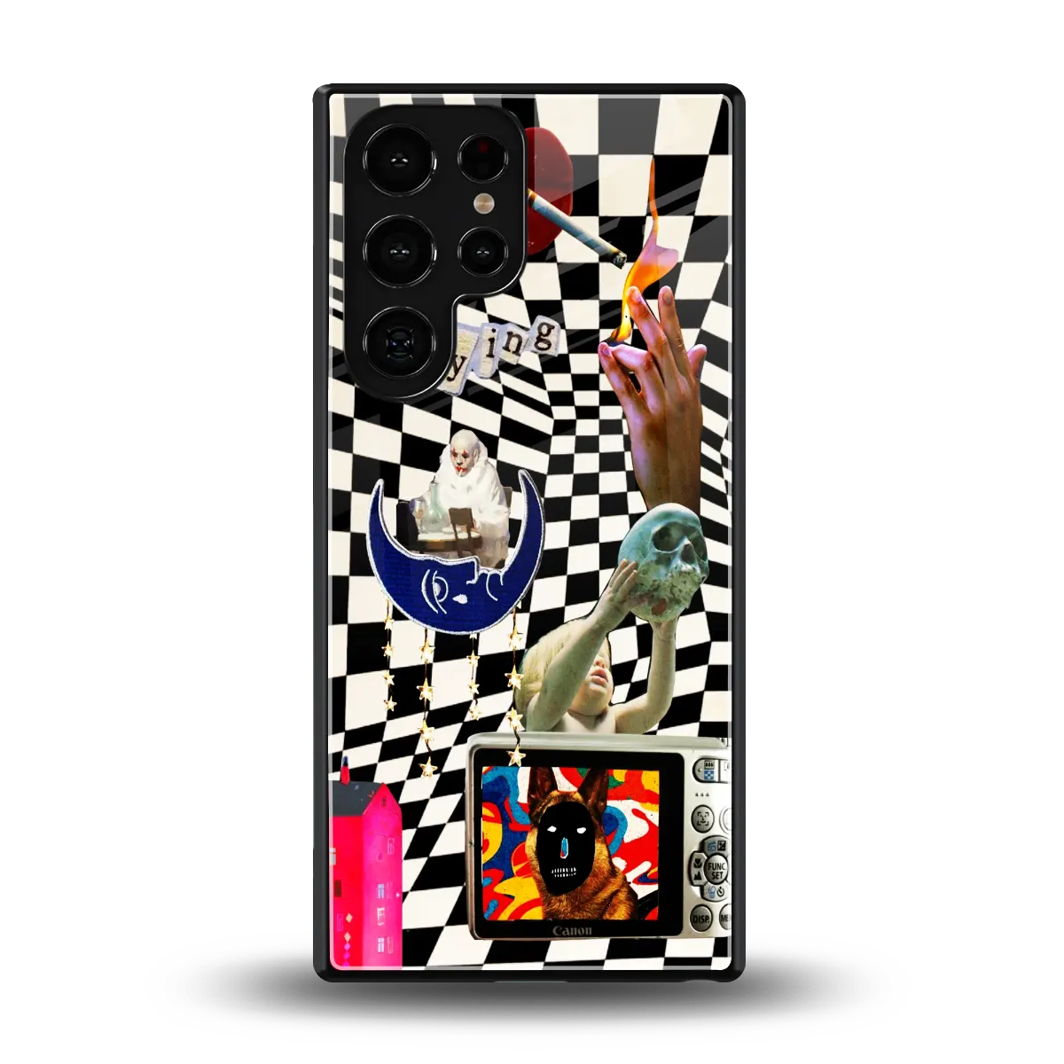 Dark Trip back phone cover | glass case for samsung galaxy s25 ultra