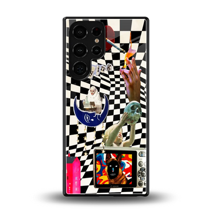 Dark Trip back phone cover | glass case for samsung galaxy s25 ultra