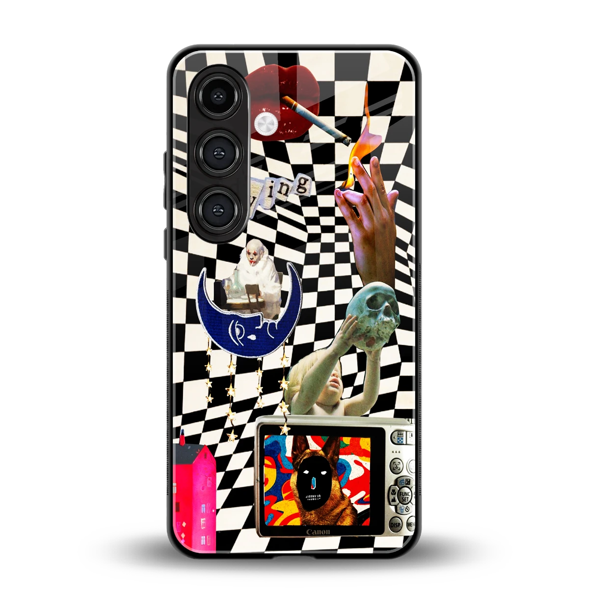 Dark Trip back phone cover | glass case for samsung galaxy s24
