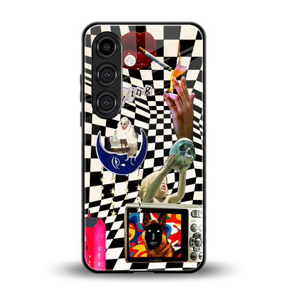 Dark Trip back phone cover | glass case for samsung galaxy s24