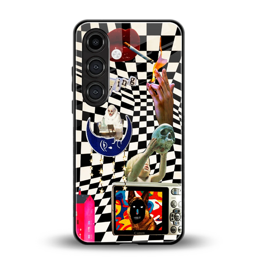 Dark Trip back phone cover | glass case for samsung galaxy s24