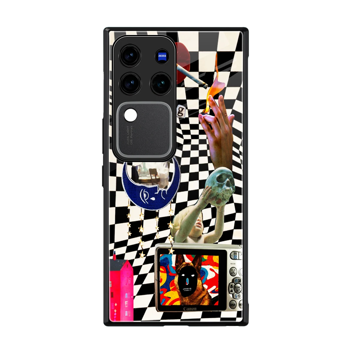 Dark Trip back phone cover | glass case forvivo v30 pro