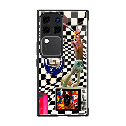 Dark Trip back phone cover | glass case forvivo v30 pro