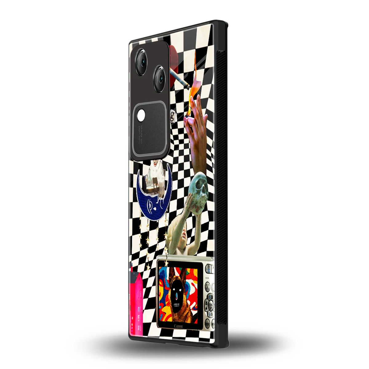 Dark Trip vivo v30 mobile cover | shockproof glass phone case