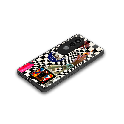 Dark Trip stylish phone case for vivo v40e | glossy glass and slim fit