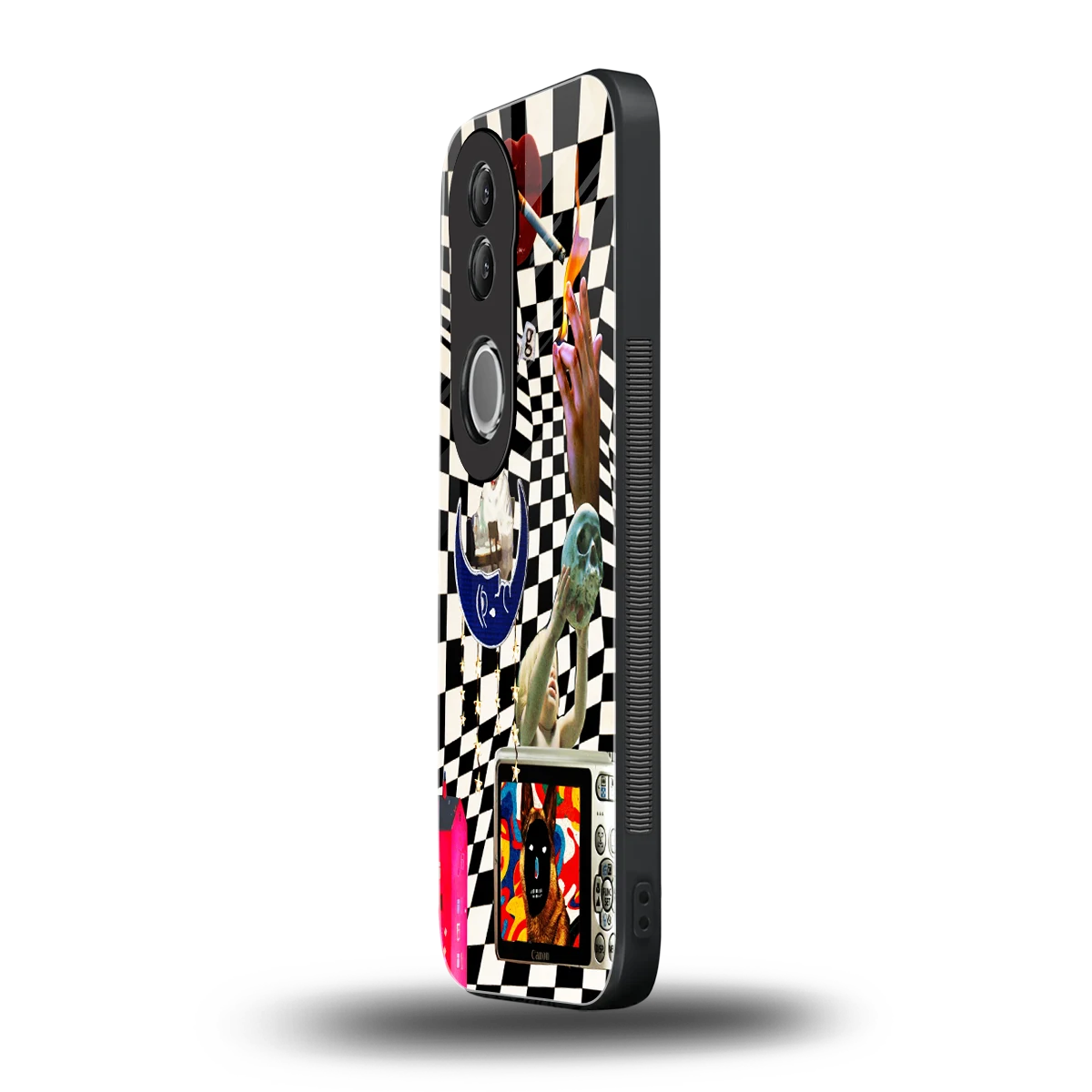 Dark Trip vivo v50 mobile cover | shockproof glass phone case