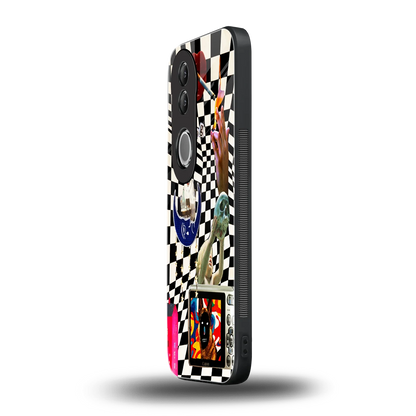 Dark Trip vivo v50 mobile cover | shockproof glass phone case