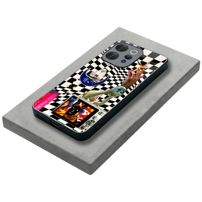 Dark Trip stylish phone case for vivo v70 elite | glossy glass and slim fit