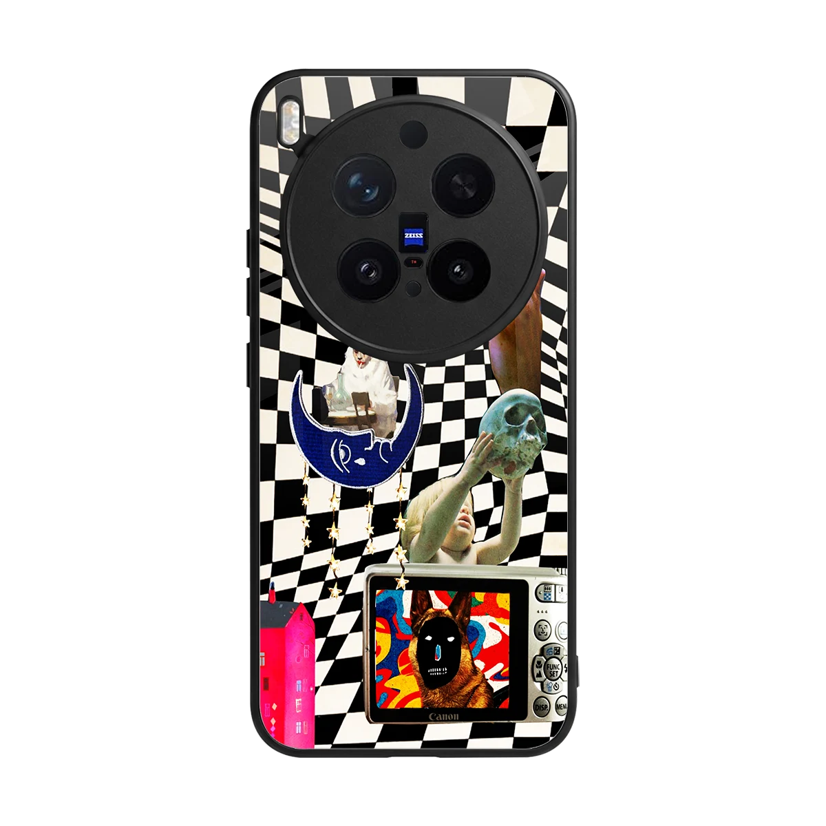 Dark Trip back phone cover | glass case for vivo x300 pro