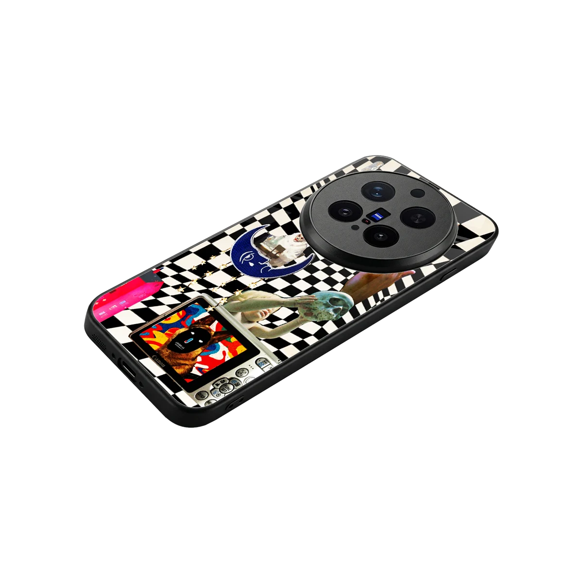 Dark Trip stylish phone case for vivo x300 pro | glossy glass and slim fit