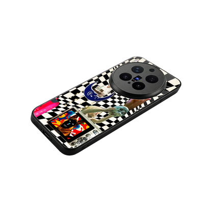 Dark Trip stylish phone case for vivo x300 pro | glossy glass and slim fit