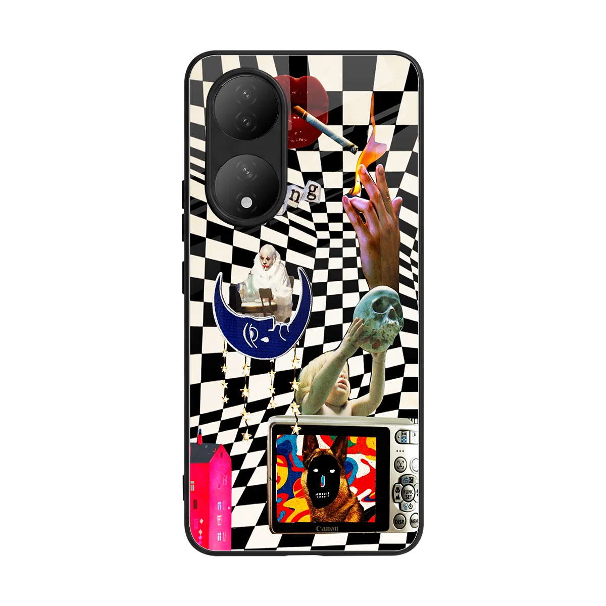 Dark Trip back phone cover | glass case for Vivo-y100