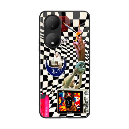 Dark Trip back phone cover | glass case for Vivo-y100