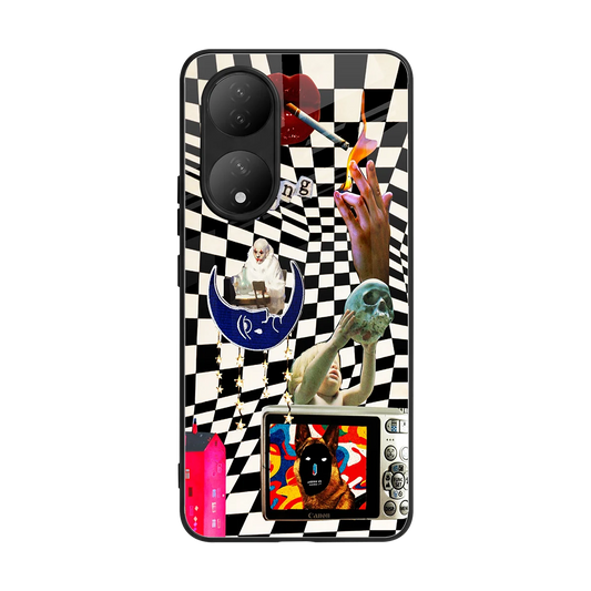 Dark Trip back phone cover | glass case for Vivo-y100