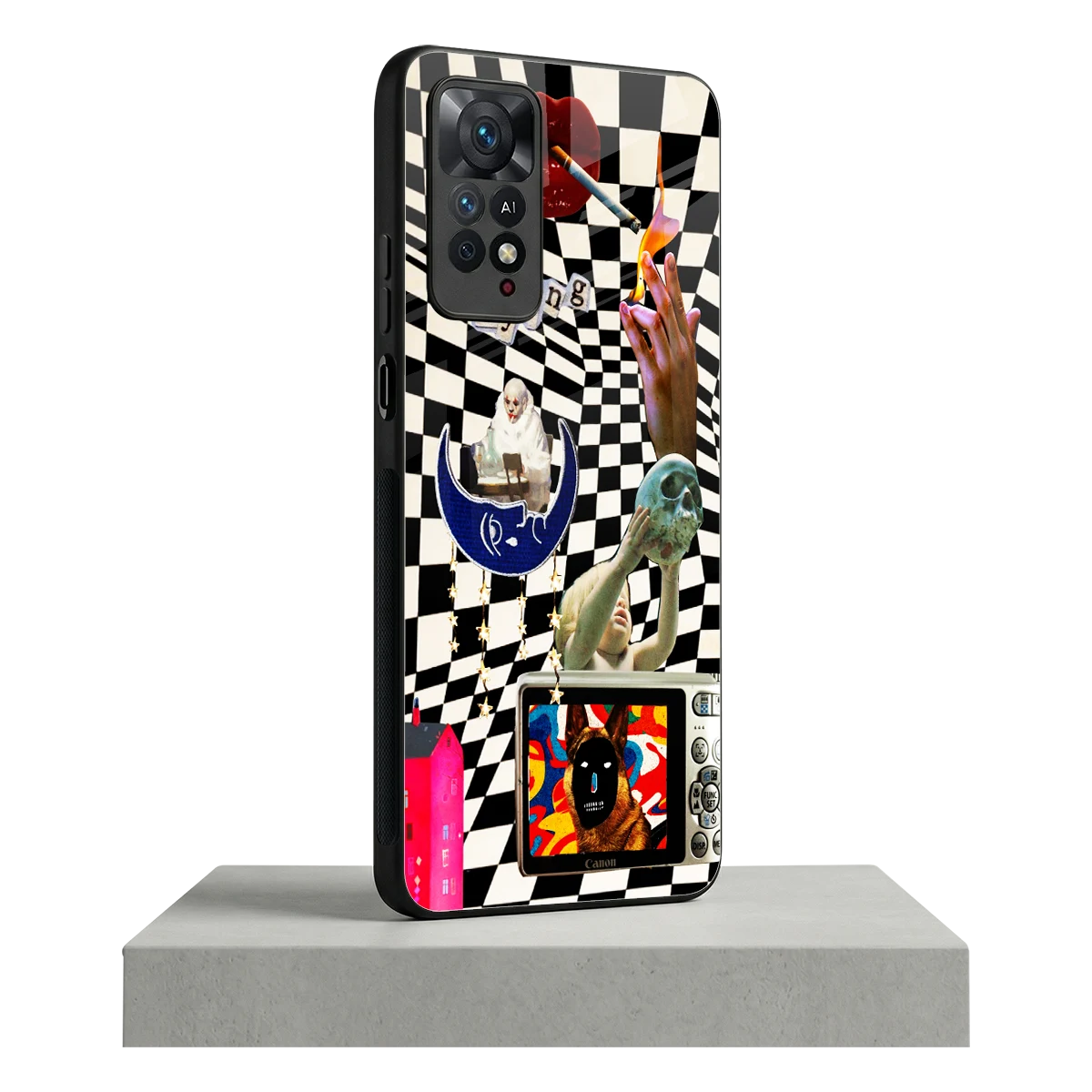 Dark Trip redmi note 11 pro mobile cover | shockproof glass phone case