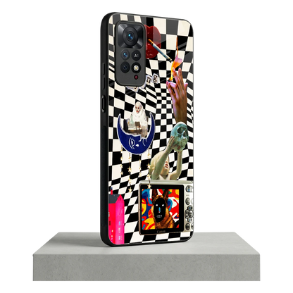 Dark Trip redmi note 11 pro mobile cover | shockproof glass phone case