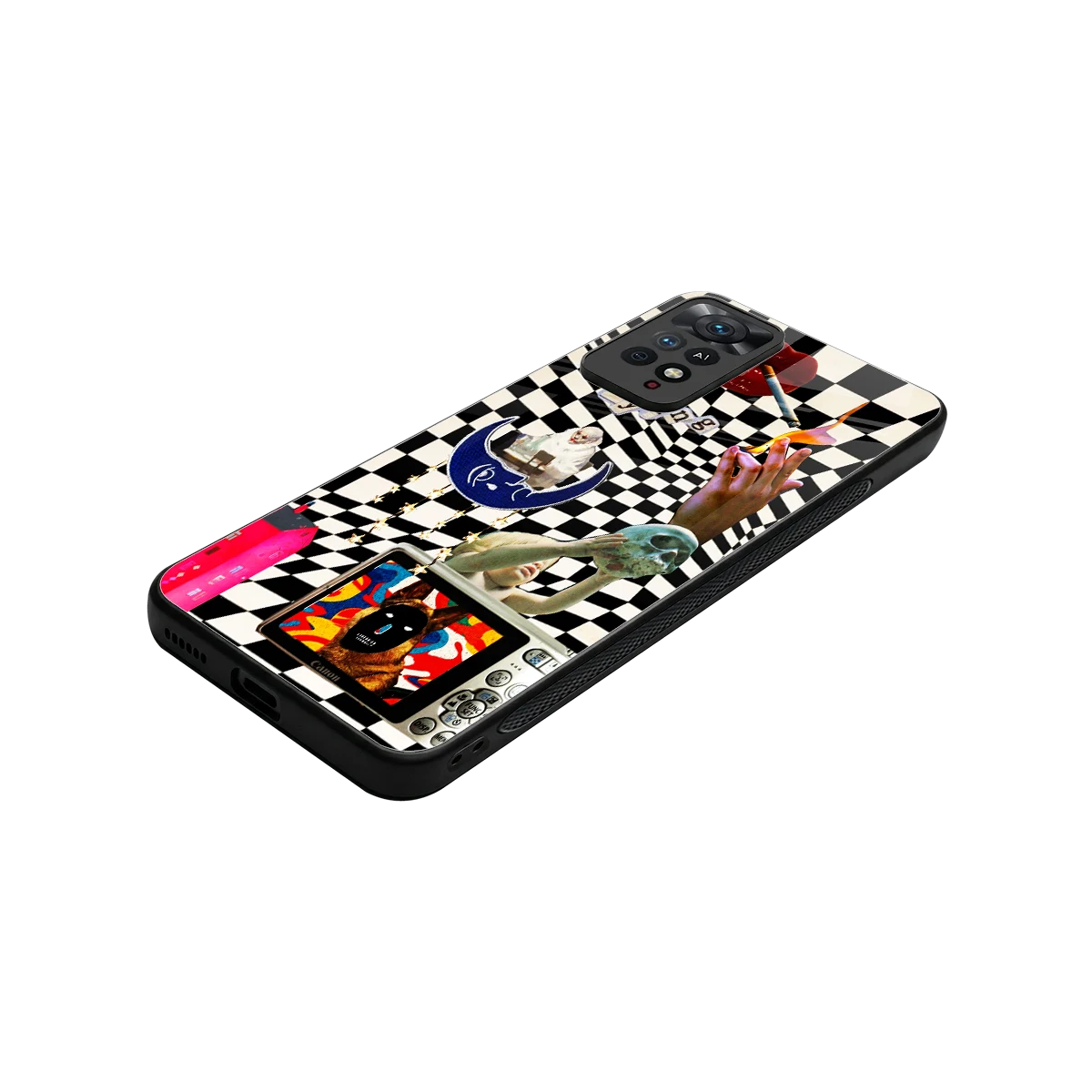 Dark Trip stylish phone case for redmi note 11 pro | glossy glass and slim fit