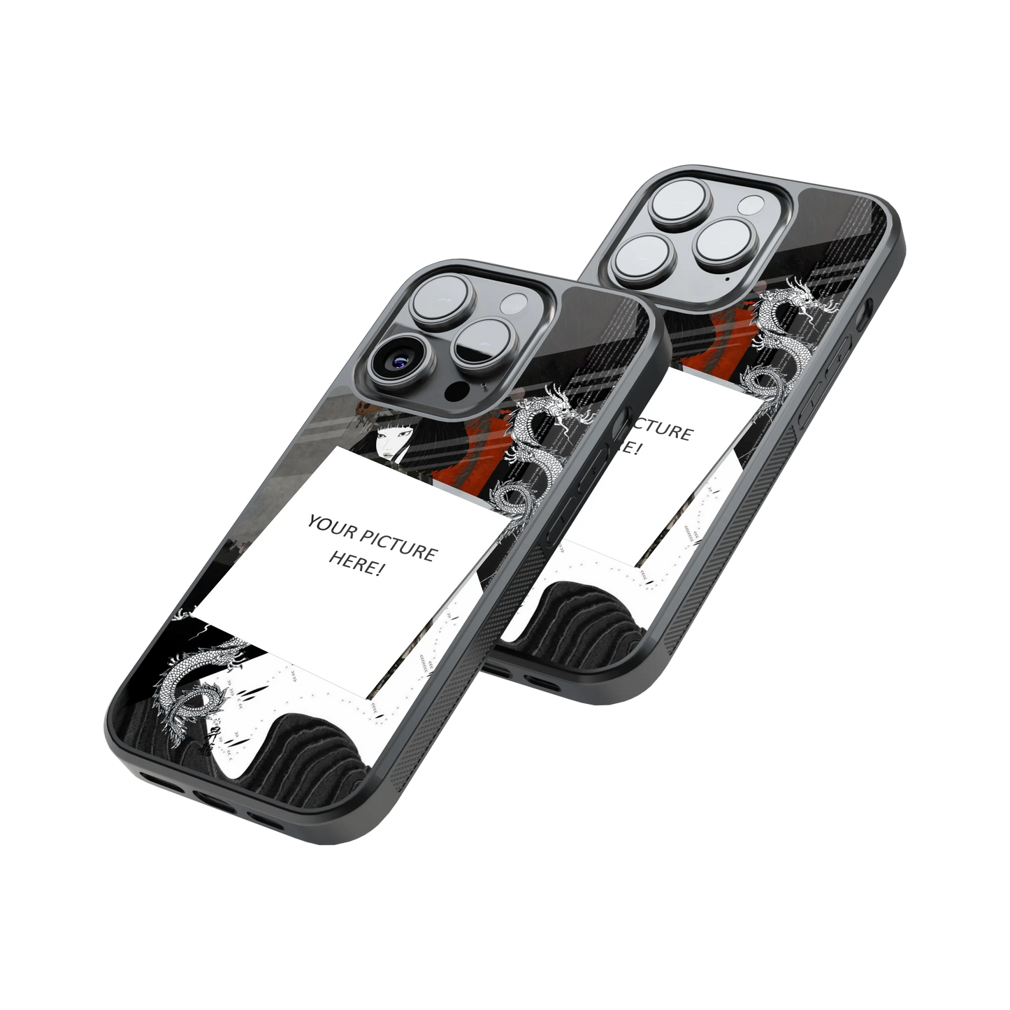 Polaroid Personalised Glass Phone Case