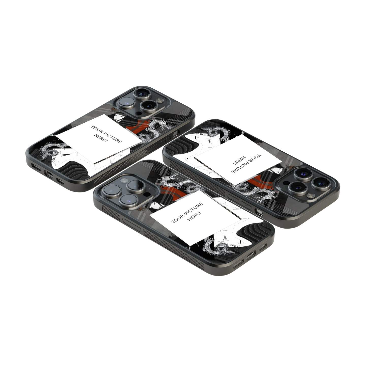 Polaroid Personalised Glass Phone Case