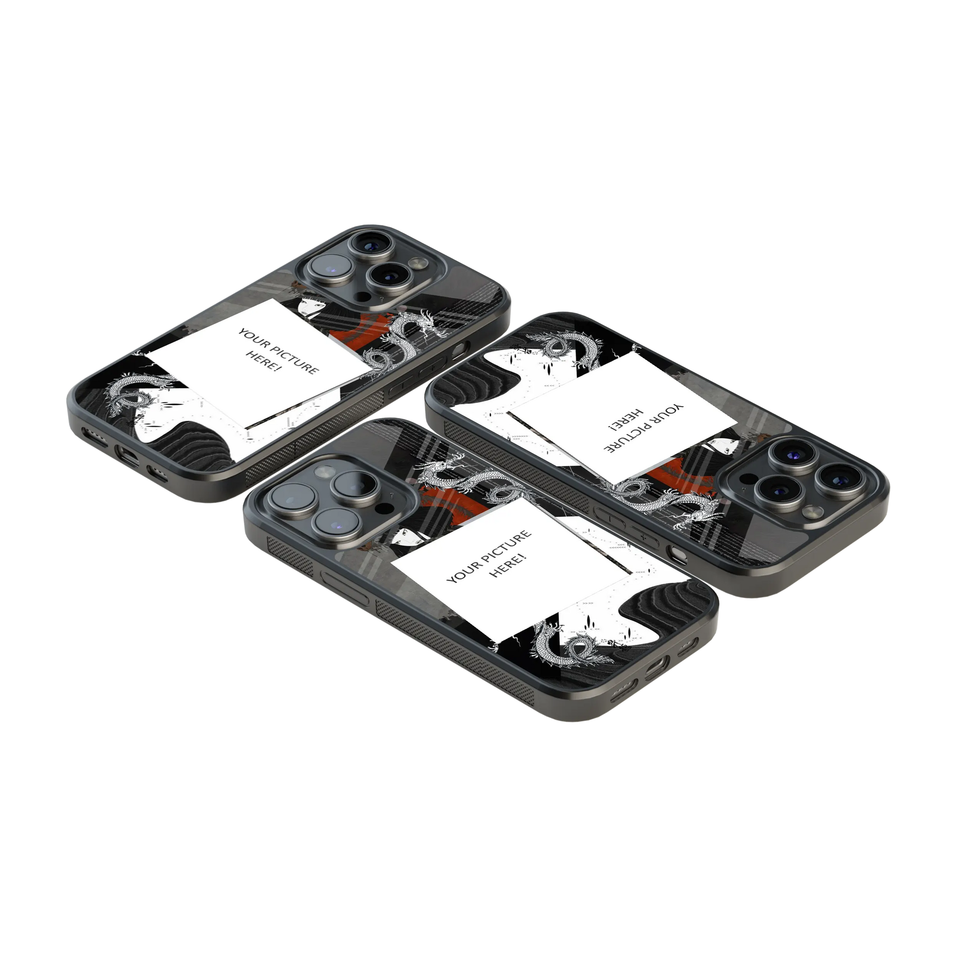 Polaroid Personalised Glass Phone Case