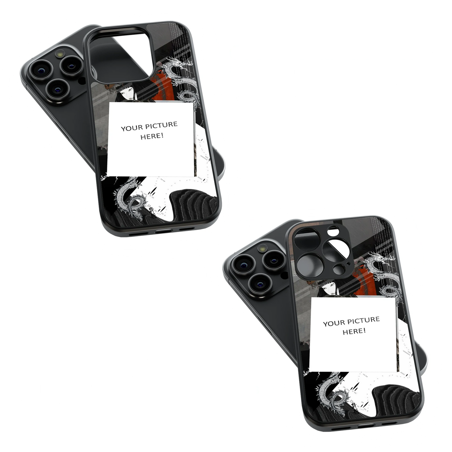 Polaroid Personalised Glass Phone Case