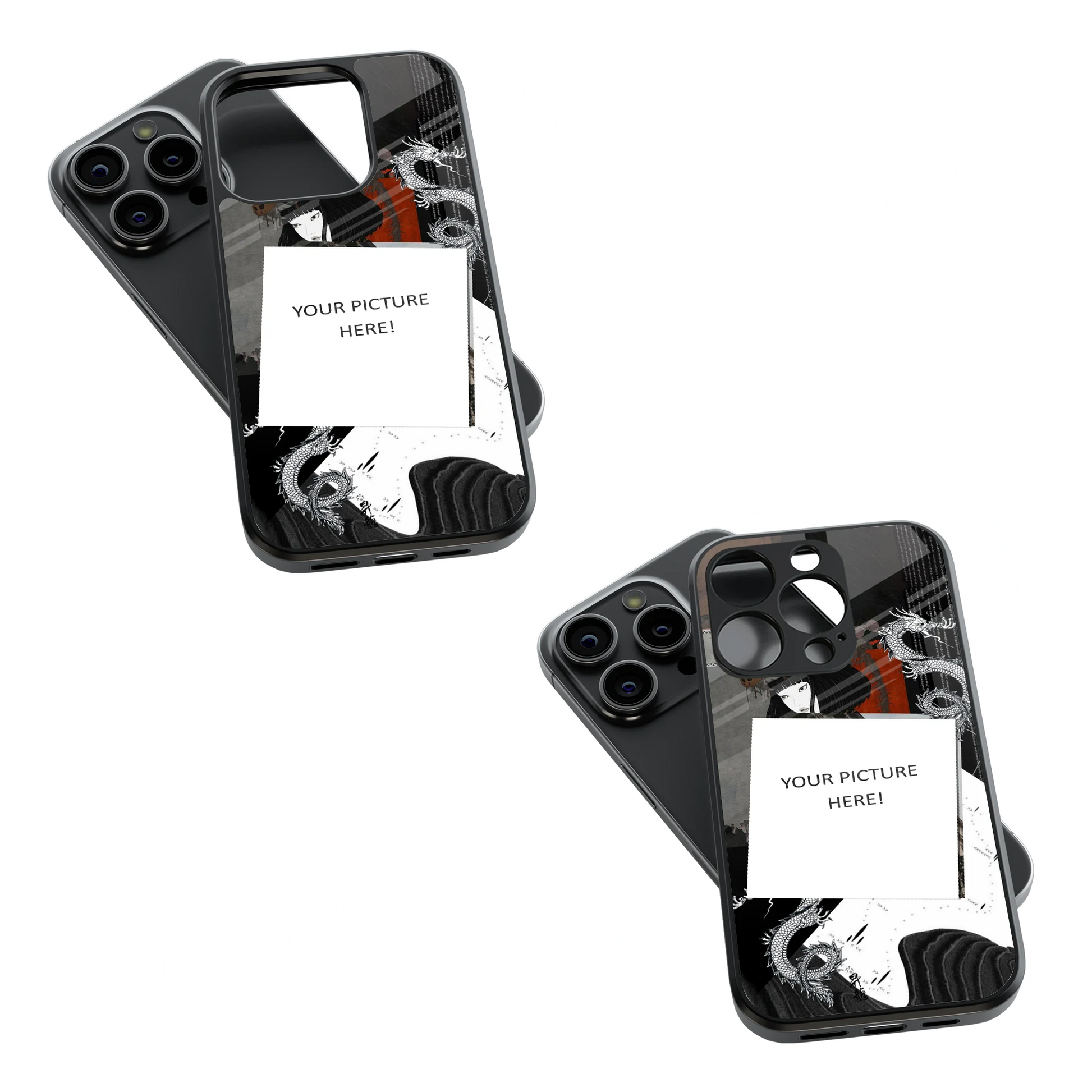 Polaroid Personalised Glass Phone Case