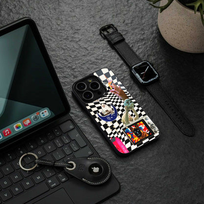 Dark Trip Phone Case for Iphone 16 | Glass Case