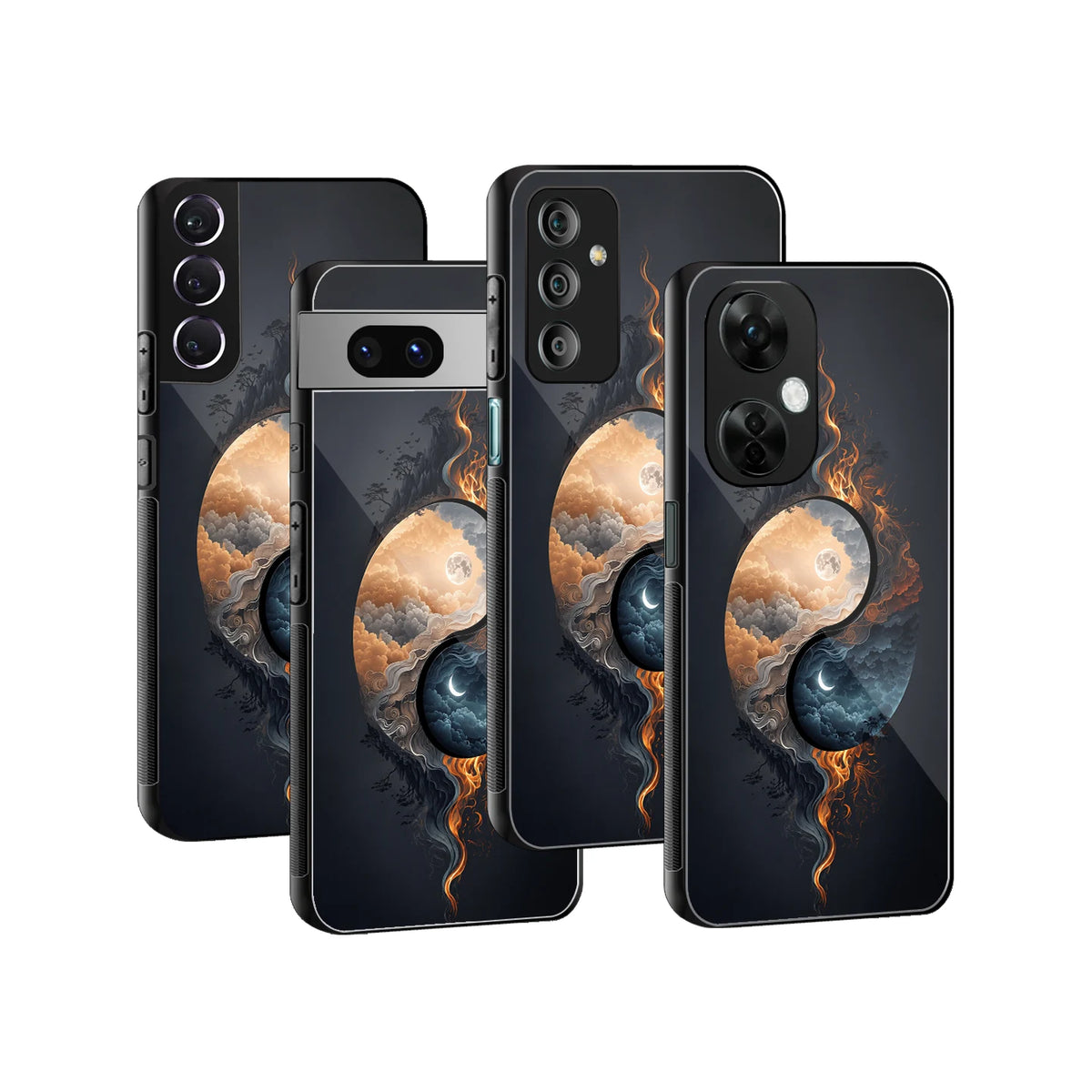 Stylish Glass Back Case for All Smartphones iPhone, Samsung, OnePlus, Pixel, Redmi, Oppo, Vivo, Motorola