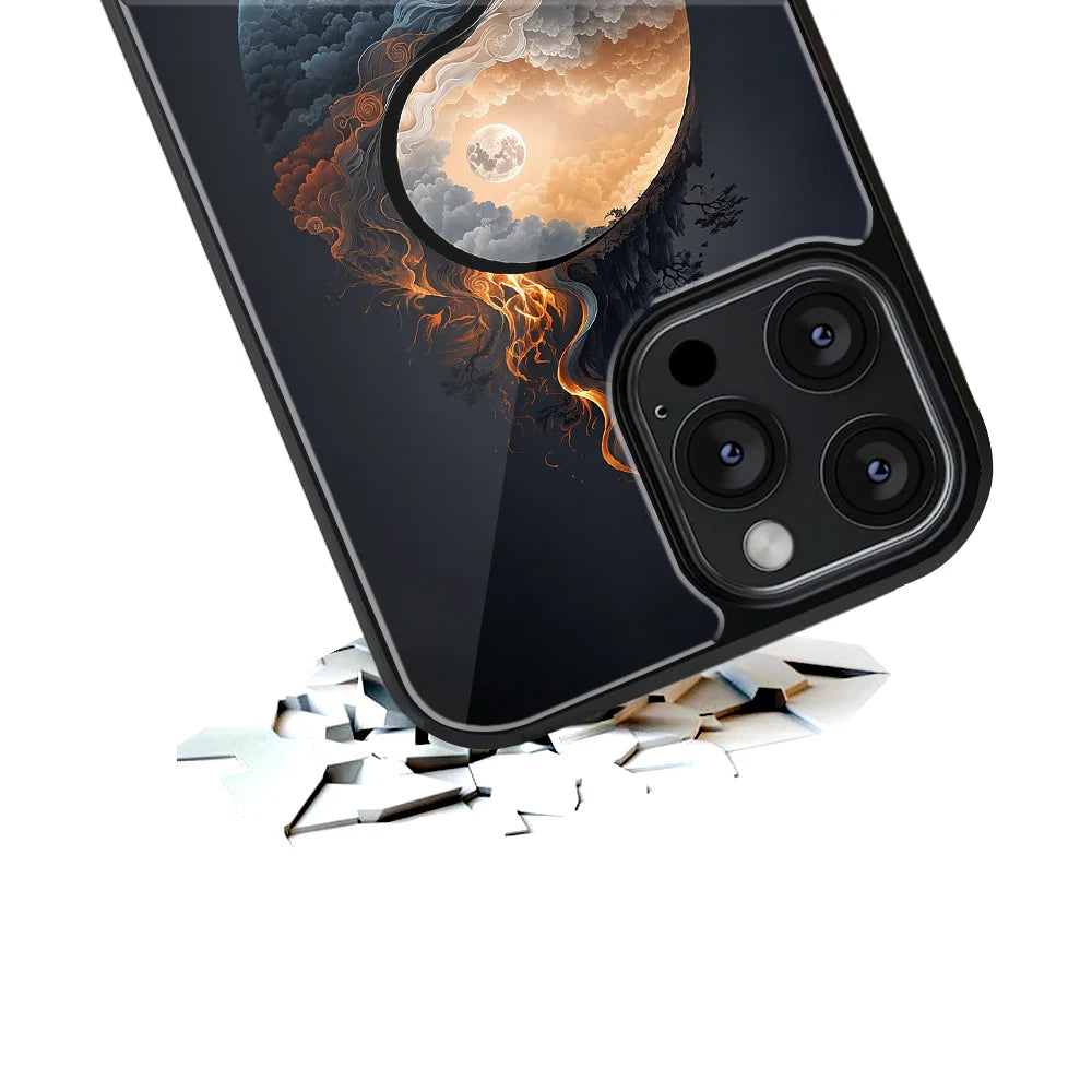 Durable Glass Back Mobile Case for iPhone, Samsung, OnePlus, Google Pixel, Redmi, Vivo, Oppo