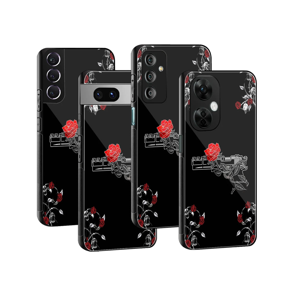 Stylish Glass Back Case for All Smartphones iPhone, Samsung, OnePlus, Pixel, Redmi, Oppo, Vivo, Motorola