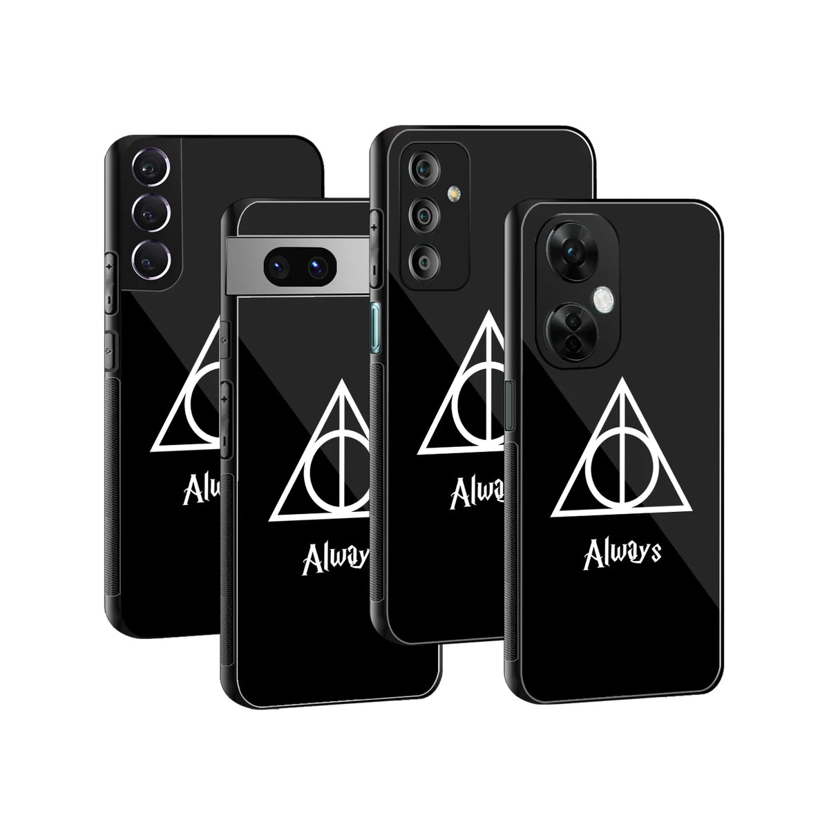 Stylish Glass Back Case for All Smartphones iPhone, Samsung, OnePlus, Pixel, Redmi, Oppo, Vivo, Motorola