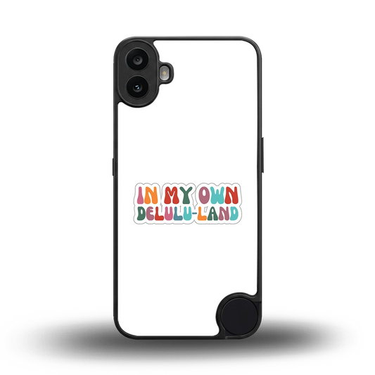 Delulu Land back phone cover | glass case for cmf nothing phone 1