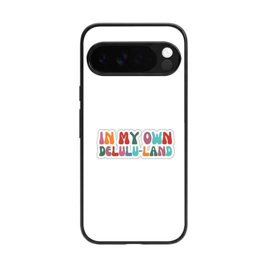 Delulu Land back phone cover | glass case for google pixel 10 pro xl